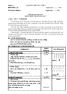 Giáo án thể dục Lớp 5 Bài 14
