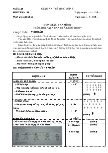 Giáo án thể dục Lớp 5 Bài 19