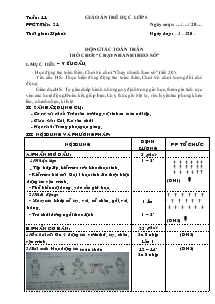 Giáo án thể dục Lớp 5 Bài 21
