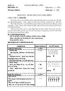 Giáo án thể dục Lớp 5 Bài 44