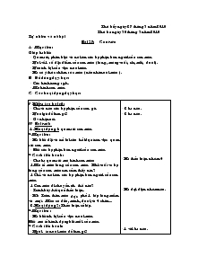 Giáo án Tự nhiên và xã hội 1 Bài 27: Con mèo