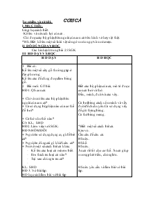 Giáo án Tự nhiên và xã hội: Con cá