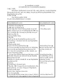 Giáo án Tự nhiên & xã hội: Cơ thể chúng ta