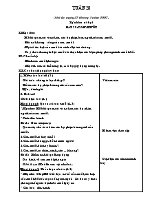 Giáo án Tự nhiên xã hội, đạo đức và thủ công lớp 1 tuần 28