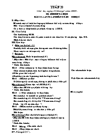 Giáo án Tự nhiên xã hội, đạo đức và thủ công lớp 1 tuần 20
