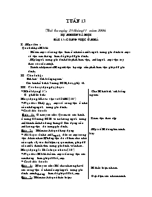 Giáo án Tự nhiên xã hội, đạo đức và thủ công lớp 1 tuần 13