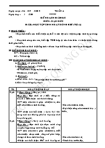 Kế hoạch bài dạy Đạo đức Lớp 2