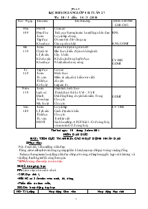 Lịch báo giảng lớp 4B Tuần 27 từ 10 / 3 đến 14 / 3 /2014