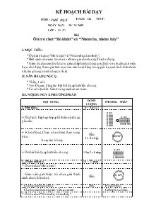 Ôn trò chơi “Bỏ khăn” và “Nhóm ba, nhóm bảy”