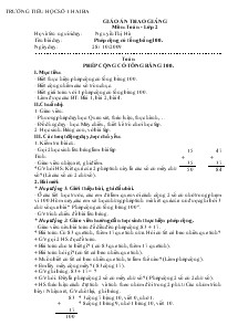 Toán Phép cộng có tổng bằng 100