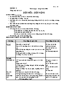 Bài giảng Tiếng việt: tiết 11,12 dấu hỏi – dấu nặng