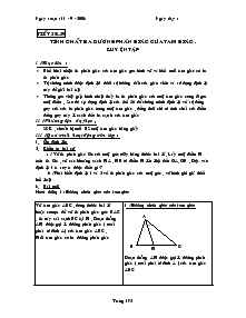 Bài giảng Tính chất ba đường phân giác của tam giác . luyện tập