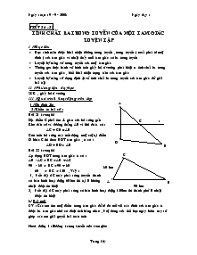 Bài giảng Tính chất ba trung tuyến của một tam giác luyện tập