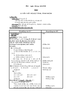 Bài giảng Toỏn luyên viết số, đặt tính, tính nhẩm