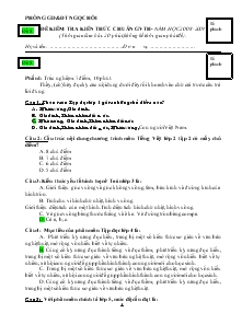 Đề 8 kiểm tra kiến thức chuẩn giáo viên tiểu học Năm học 2008-2009