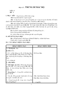 Địa lí : trung du Bắc Bộ