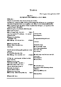 Giáo án dạy tuần 6 lớp 5