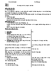 Giáo án kể chuyện Lớp 2 - Cao Thị Ngọc