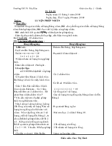 Giáo án lớp 2 - Chiều Tuần 19 Trường TH Võ Thị Sáu