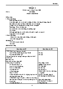 Giáo án Lớp 2 Tuần 2 - Bùi Thị Nhi