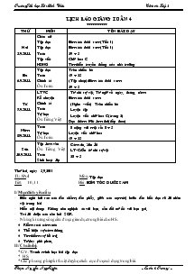 Giáo án Lớp 2 Tuần 4 Trường Tiểu học Lê Minh Châu