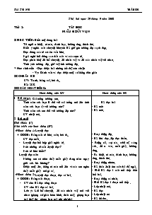 Giáo án Lớp 2 Tuần 6 - Bùi Thị Nhi