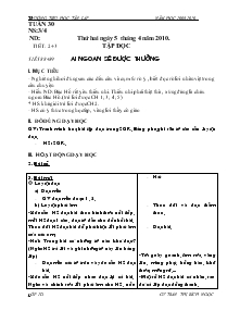 Giáo án Lớp 2D Trường Tiểu Học Tân Lập Năm học 2009-2010