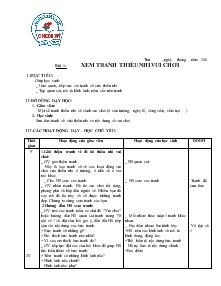 Giáo án Mĩ thuật lớp 1 - Trường tiểu học C Nhơn Mỹ