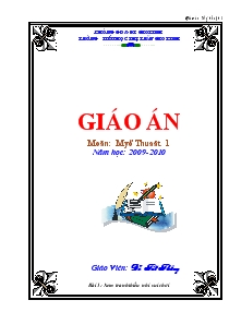 Giáo án Mĩ thuật lớp 1 - Trường tiểu học thị trấn Gio Linh