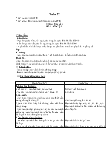 Giáo án sáng lớp 1 tuần 22