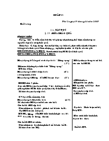 Kế hoạch bài dạy lớp 5 tuần 12