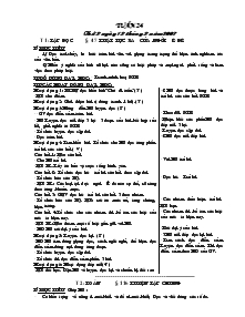 Kế hoạch bài dạy lớp 5 tuần 24