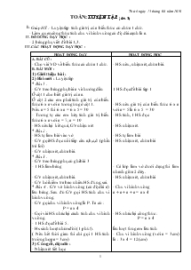 Toán: Luyện tập ( tiết 5)