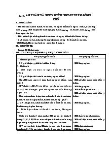 Bài 1: An toàn và nguy hiểm khi đi trên đường phố