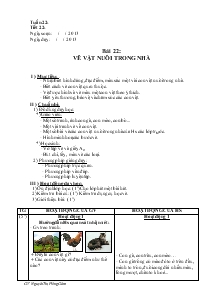 Bài 22: Vẽ vật nuôi trong nhà - Nguyễn Thị Hồng Gấm