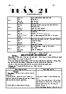 Bài soạn lớp 2 Tuần 24 chuẩn