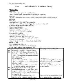 Giáo án An toàn giao thông lớp 4