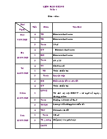 Giáo án Lớp 2 Tuần 4 Năm 2013-2014