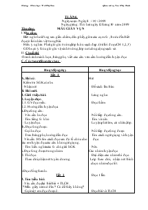 Giáo án Lớp 2 Tuần 6 Trường Tiểu học Võ Thị Sáu