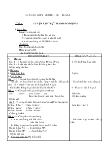 Giáo án lớp 2A buổi chiều - Tuần 2