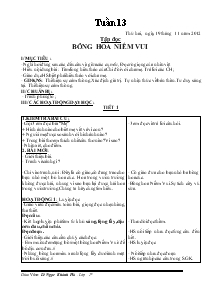 Giáo án Lớp: 2C Tuần 13 - Lê Ngọc Khánh Hà