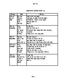 Giáo án Lớp 4A Tuần 21 chuẩn