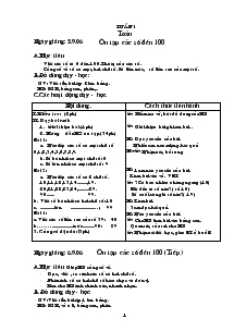 Giáo án Môn Toán Lớp 2 cả năm