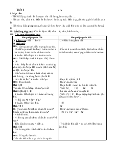 Giáo án Môn Toán Lớp 2 Tiết 9