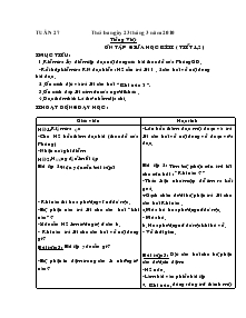 Giáo án Phụ đạo Lớp 2 Tuần 27