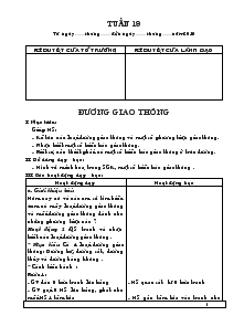 Giáo án Tự nhiên và xã hội Lớp 2 Học kì 2 Năm học 2010 – 2011