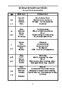 Giáo án Lớp 4 Tuần 6 Trường Tiểu Học Nguyệt Ấn 1