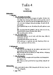Bài soạn Lớp 3 Tuần 4 chuẩn