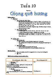 Giáo án Lớp 3 Tuần 10 Năm học 2004-2005