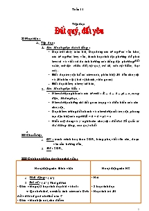 Giáo án Lớp 3 Tuần 11 Năm 2004-2005